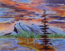 Rocky Mountain Spectacle, #17038, $250, Acrylic, 8x10