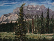 Cascade Mountain, #16062, $460, Acrylic, 11x14