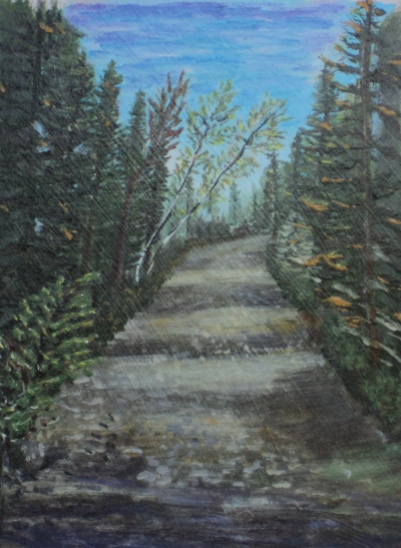 The Road Less Travelled, #15036, $250, Acrylic, 8x10