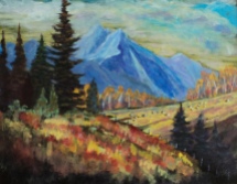 Rocky Mountain Wonder, #18007, $460, Acrylic, 11x14