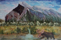 Mount Rundle, #15055, $250, Acrylic, 8x10