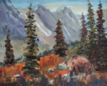 Rocky Mountain Wilderness, #19003, $250, Acrylic, 8x10