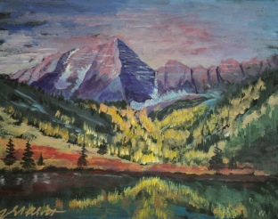 Mountain Majesty, #20001, $750, Acrylic, 16x20