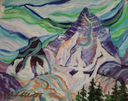 Mystic Mountain, #20006, Acrylic, 8x10