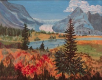 Rocky Mountain Glacier, #20015, $750. Acrylic, 16x20