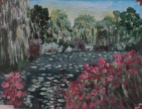 Giverny Revisited, #19026, $250, Acrylic,8x10